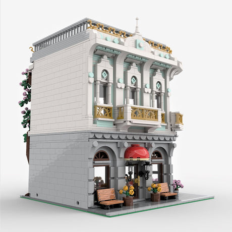 MOC - 131134 Modularer Laden an der Straßenecke Klemmbausteine - LesDiy -