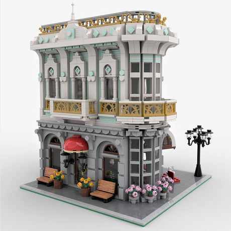 MOC - 131134 Modularer Laden an der Straßenecke Klemmbausteine - LesDiy -