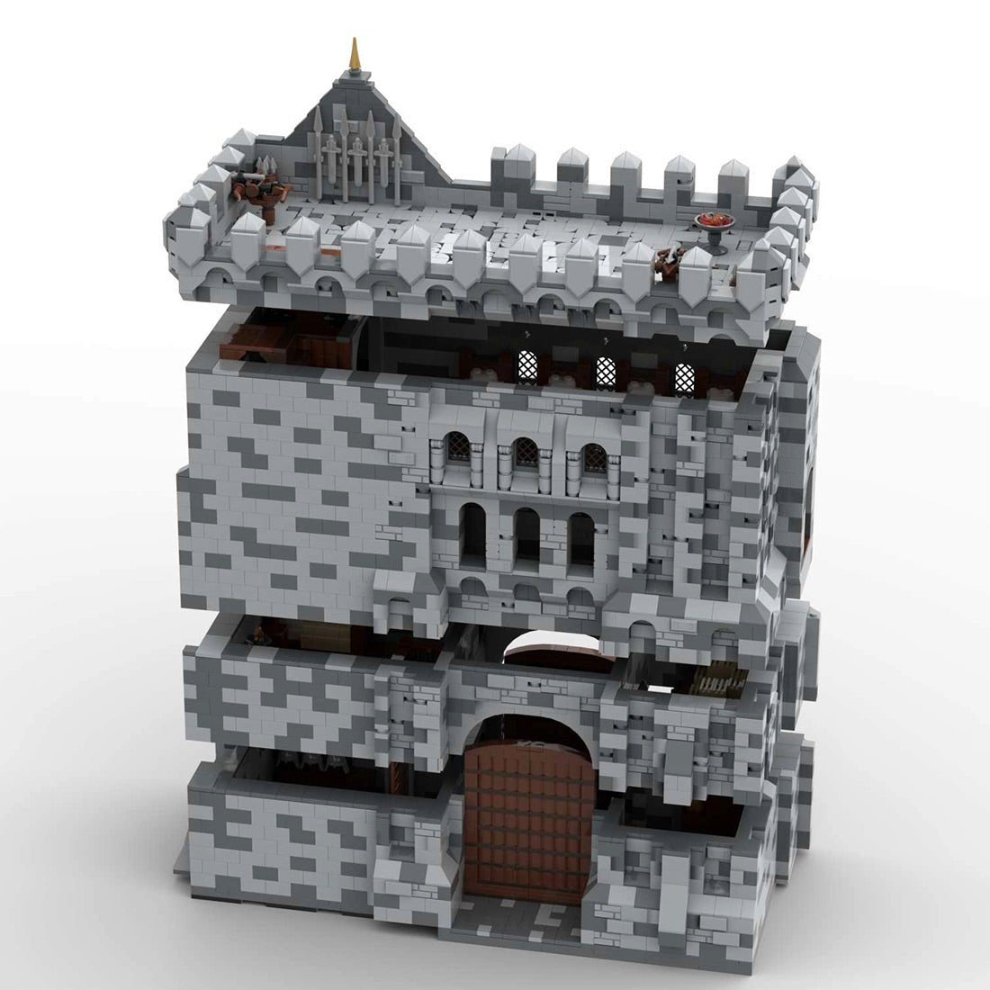 MOC - 131251 H16 Palace Gatehouse Klemmbausteine - LesDiy - Klemmbausteine