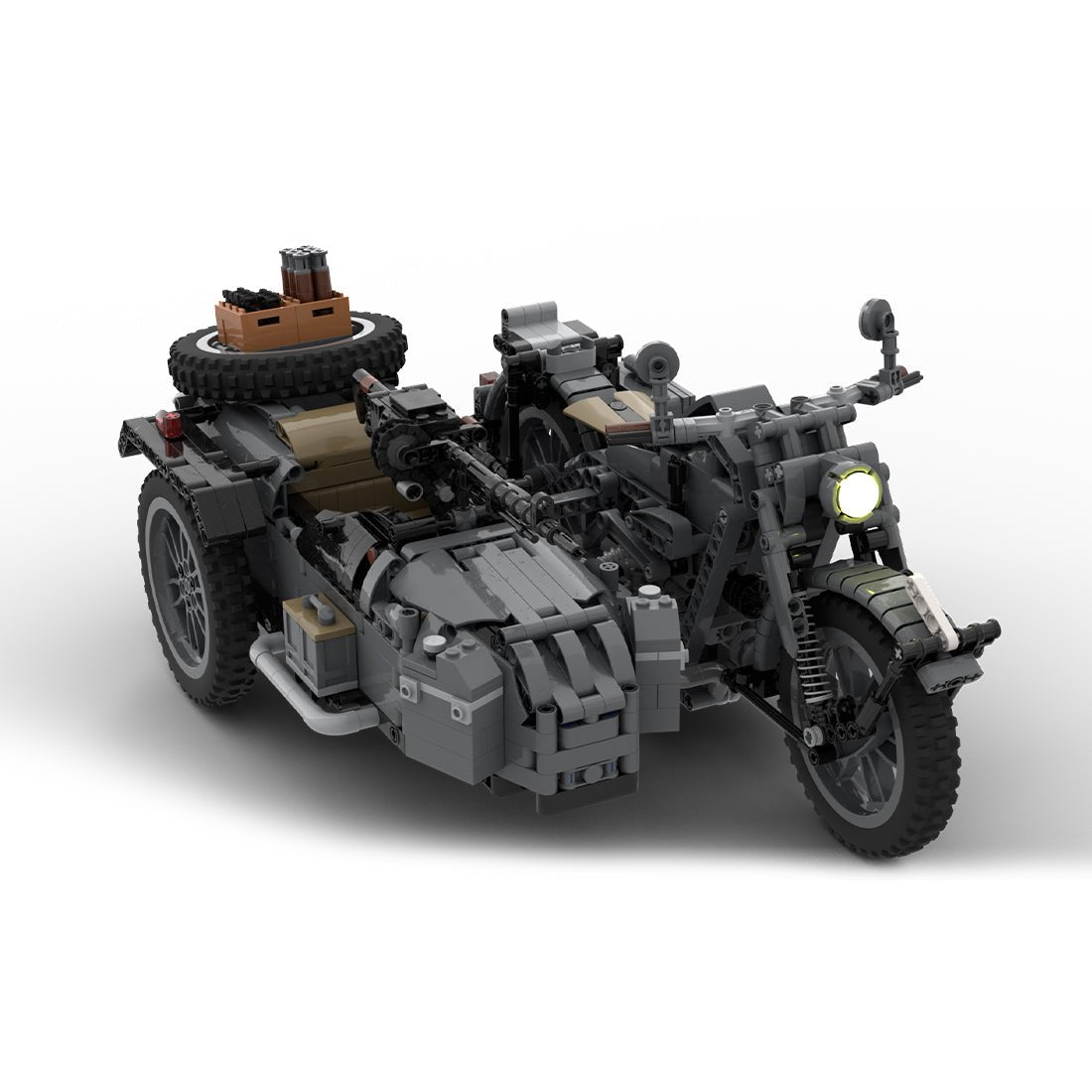 MOC - 131315 BMW R75 Sidecar combination Klemmbausteine - LesDiy - Klemmbausteine