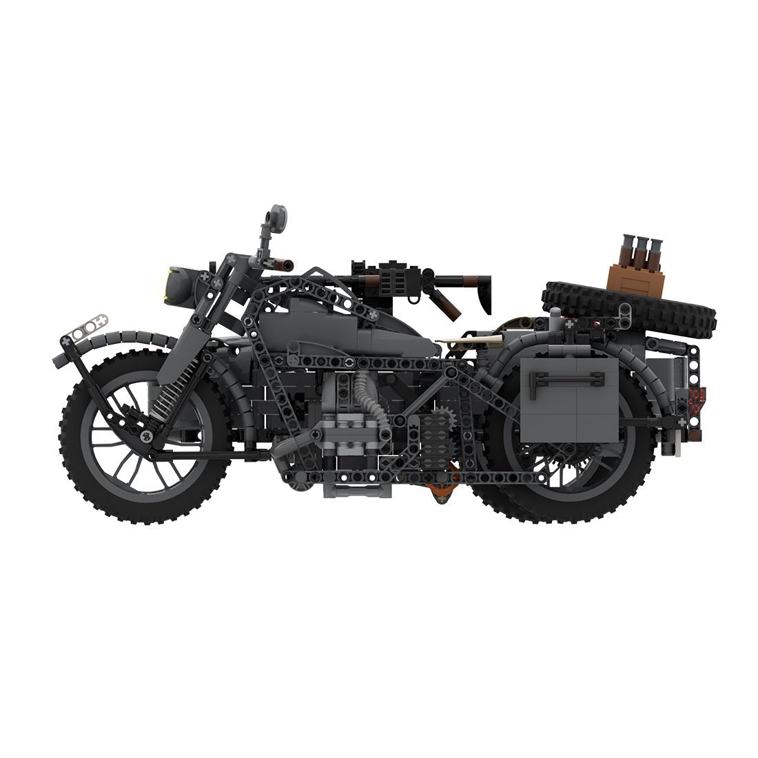 MOC - 131315 BMW R75 Sidecar combination Klemmbausteine - LesDiy - Klemmbausteine