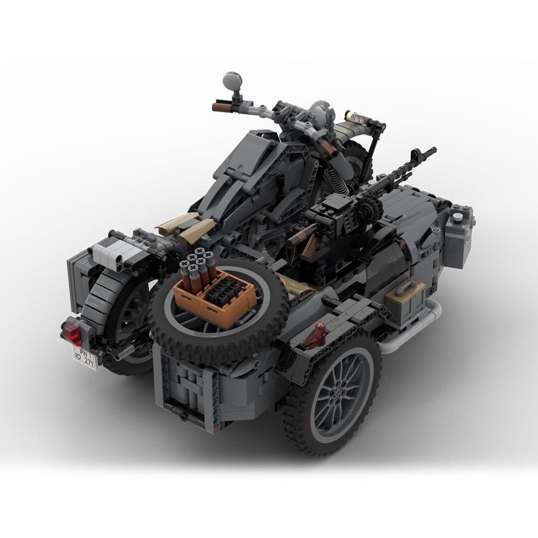 MOC - 131315 BMW R75 Sidecar combination Klemmbausteine - LesDiy - Klemmbausteine