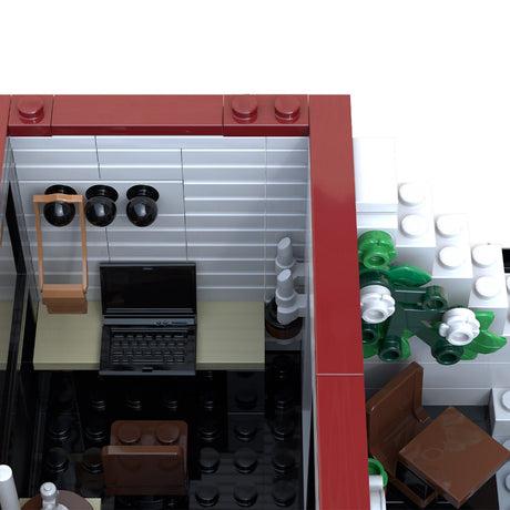 MOC - 131435 3 - in - 1 Fashion Store + Design Studio + Flower Shop Klemmbausteine - LesDiy - Klemmbausteine