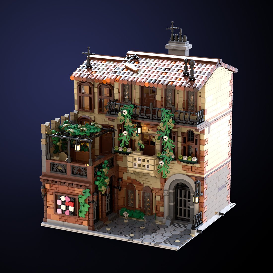 MOC - 131698 Balkon der europäischen Stadt Julia - LesDiy - Klemmbausteine