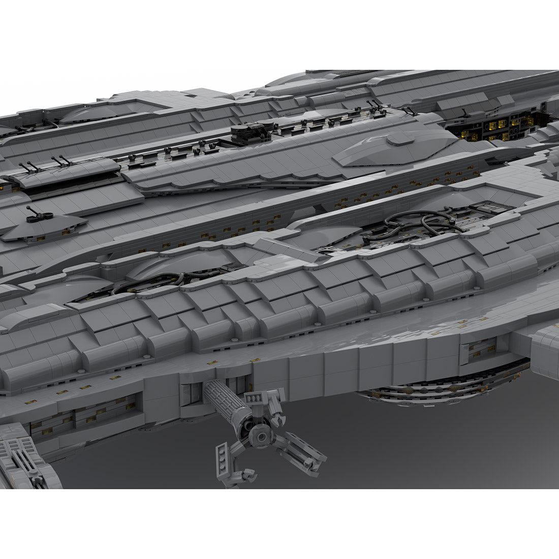 MOC - 131785 Wraith - HiveShip Spaceship Klemmbausteine - LesDiy - Klemmbausteine