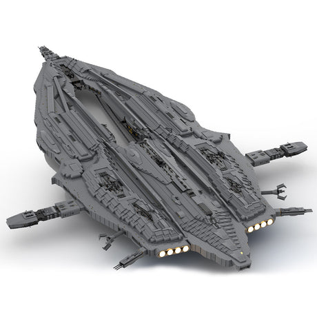 MOC - 131785 Wraith - HiveShip Spaceship Klemmbausteine - LesDiy - Klemmbausteine