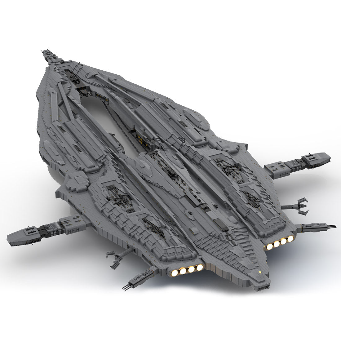 MOC - 131785 Wraith - HiveShip Spaceship Klemmbausteine - LesDiy - Klemmbausteine
