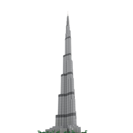 MOC - 131908 Burj Khalifa 1:800 Scale Architecture Skyscraper Klemmbausteine - LesDiy - Klemmbausteine