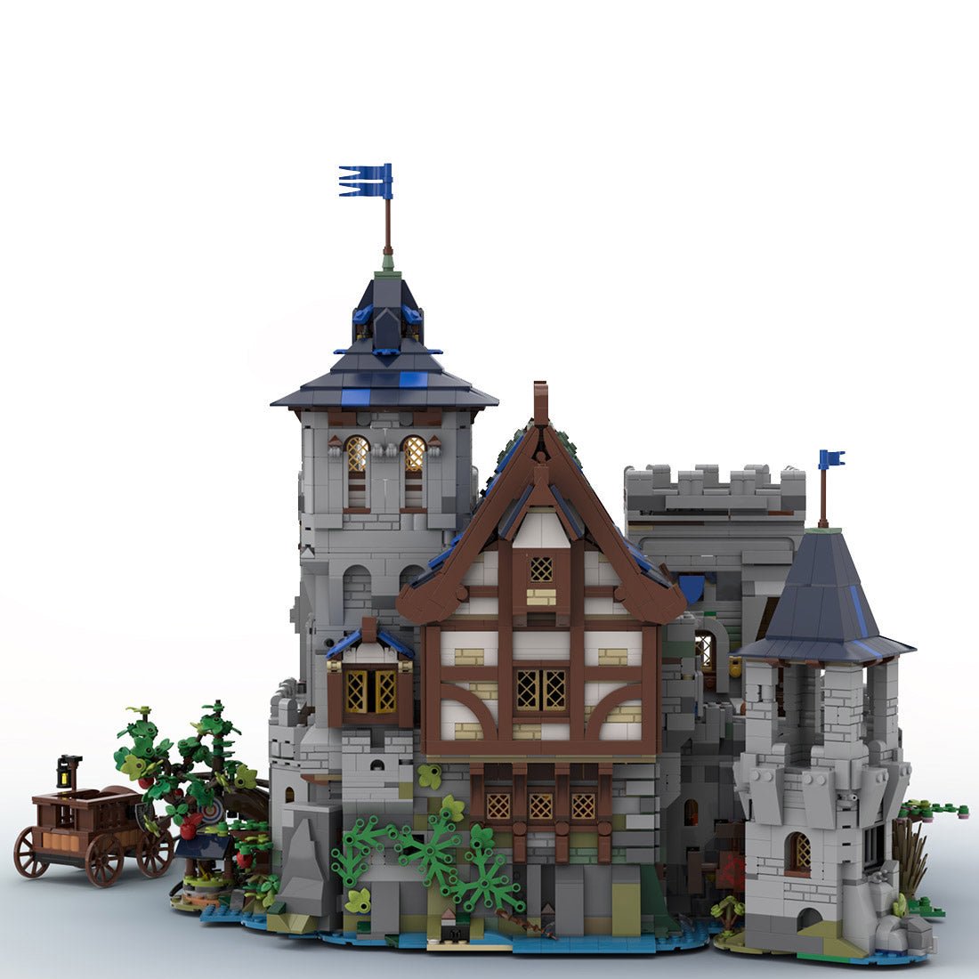 MOC - 132661 Festung des Schwarzen Falken Klemmbausteine - LesDiy - Klemmbausteine
