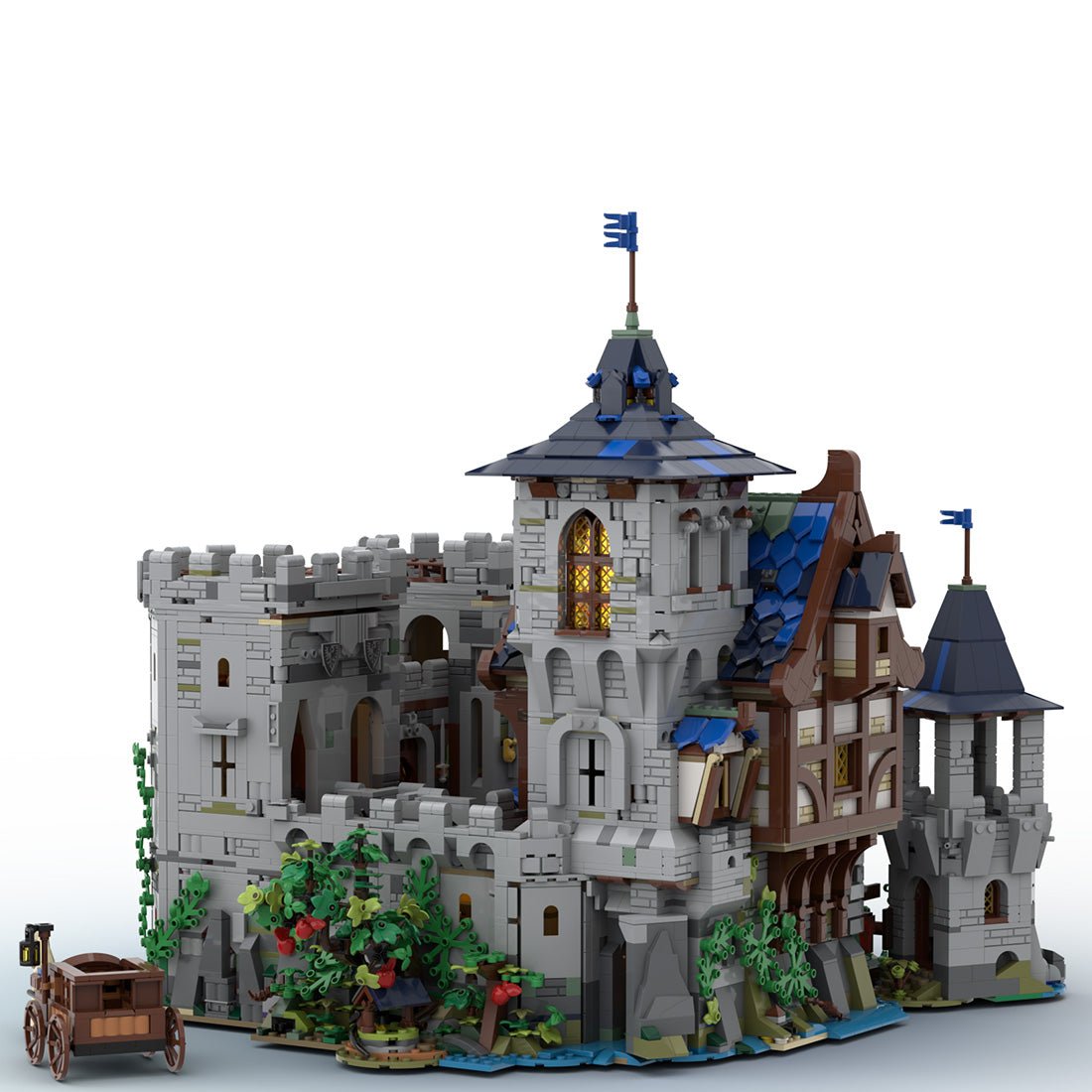 MOC - 132661 Festung des Schwarzen Falken Klemmbausteine - LesDiy - Klemmbausteine