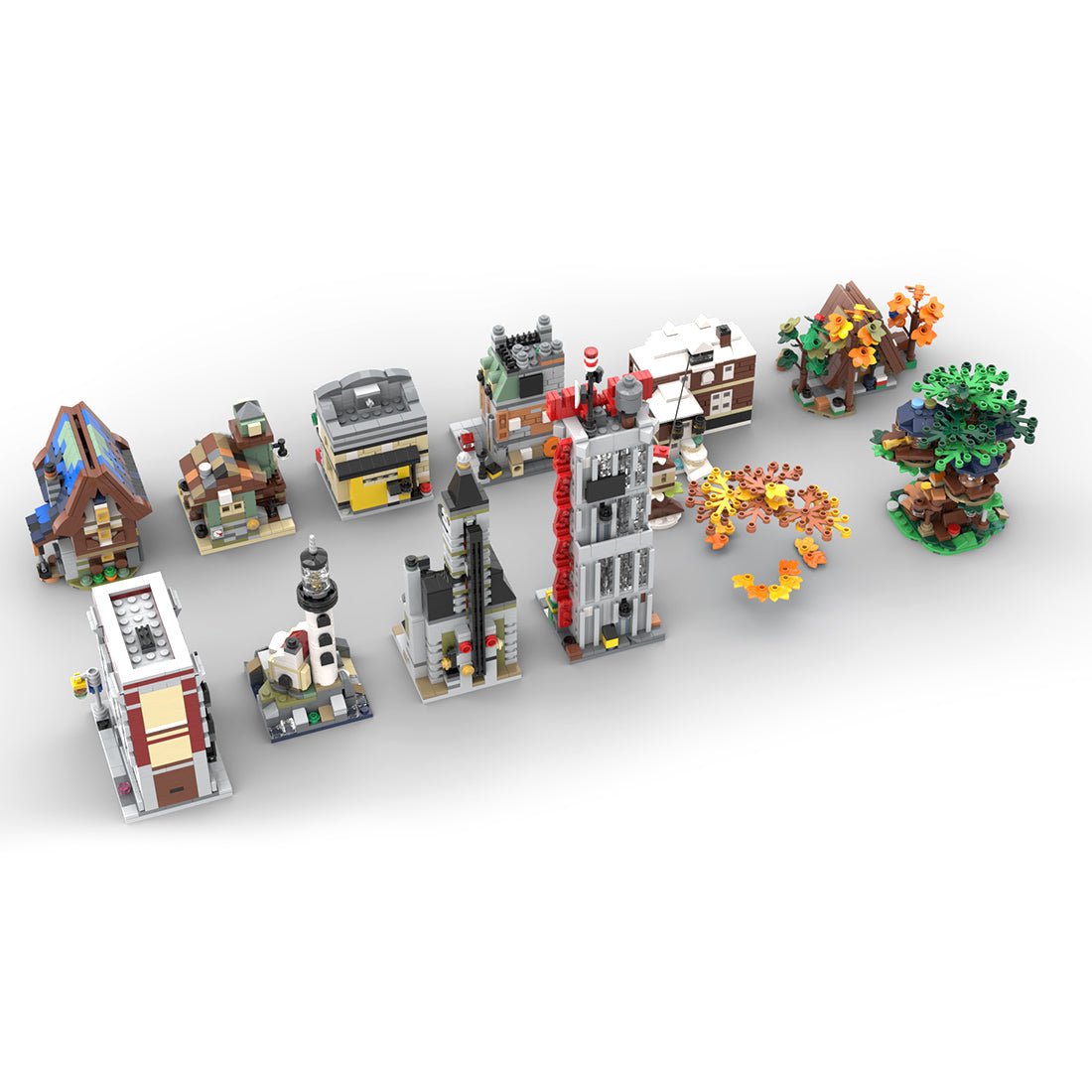 MOC - 133232 Mini Modulars - The "Others" Collection Klemmbausteine - LesDiy - Klemmbausteine