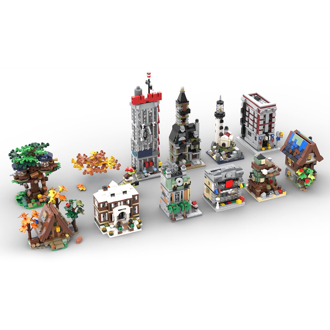 MOC - 133232 Mini Modulars - The "Others" Collection Klemmbausteine - LesDiy - Klemmbausteine