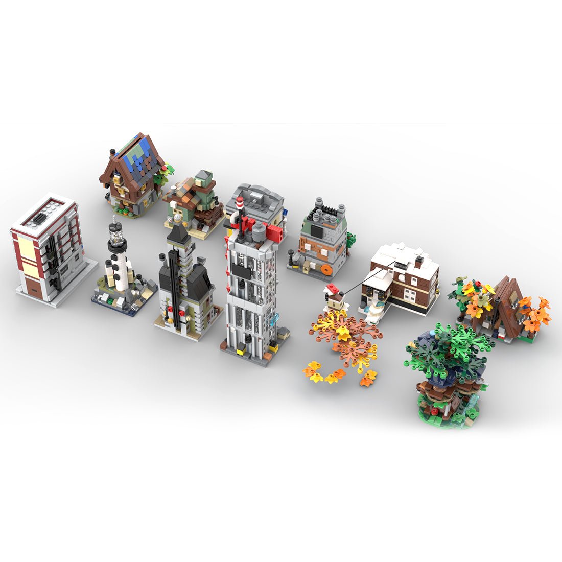 MOC - 133232 Mini Modulars - The "Others" Collection Klemmbausteine - LesDiy - Klemmbausteine