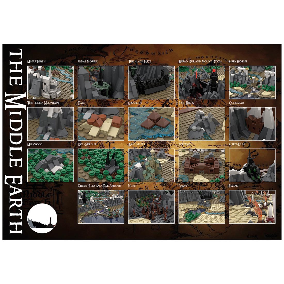 MOC - 133505 UCS Middle Earth Map Klemmbausteine - LesDiy - Klemmbausteine