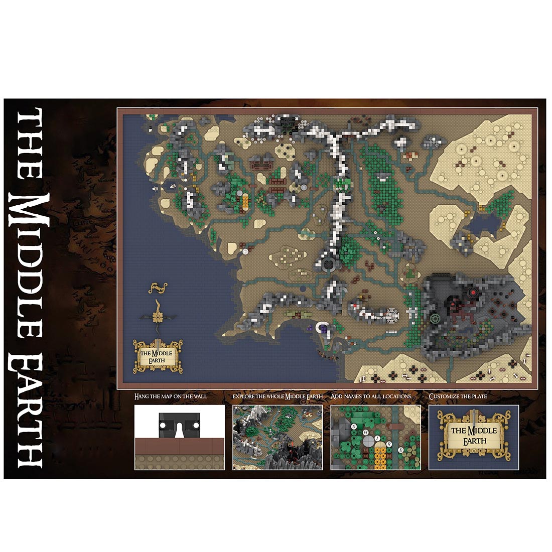 MOC - 133505 UCS Middle Earth Map Klemmbausteine - LesDiy - Klemmbausteine