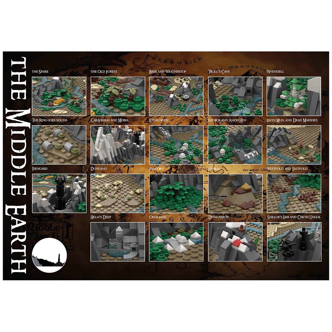 MOC - 133505 UCS Middle Earth Map Klemmbausteine - LesDiy - Klemmbausteine