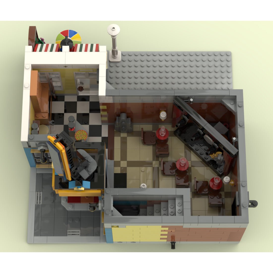 MOC - 135741 Inverted Jazz Club Klemmbausteine - LesDiy - Klemmbausteine