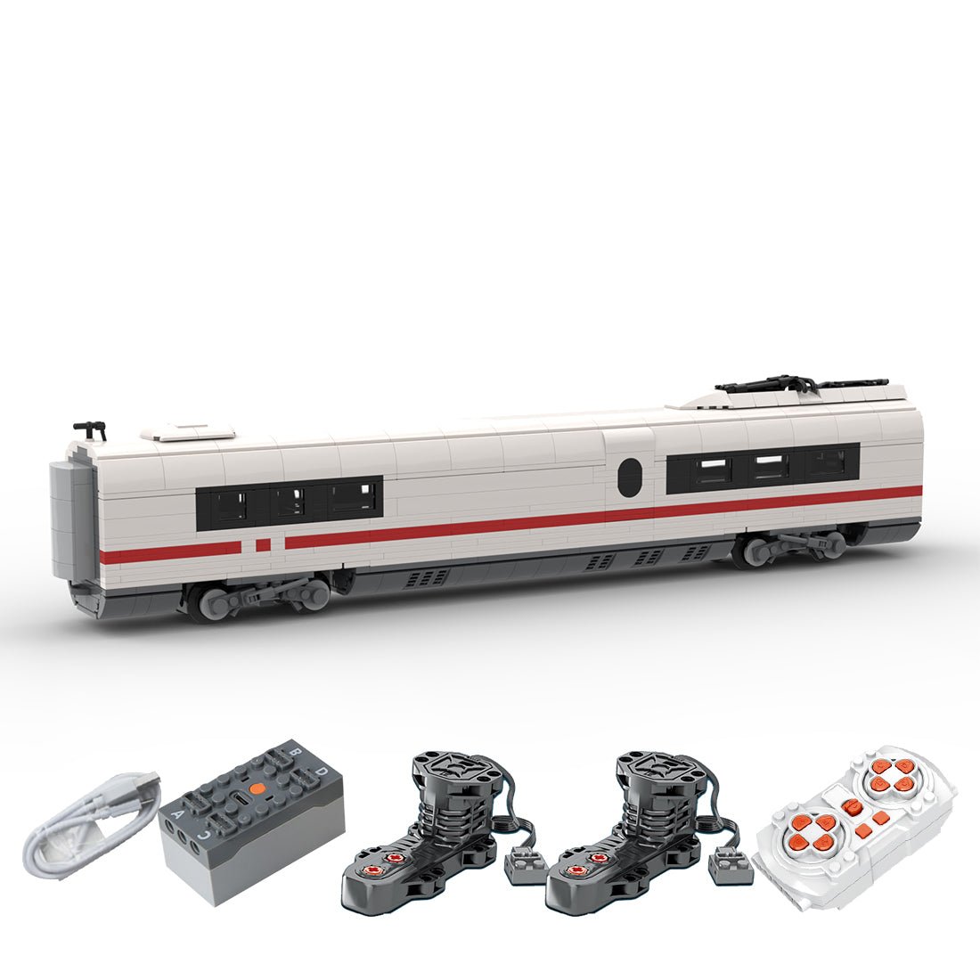 MOC - 136042 DB BR 406 "ICE 3 Bordrestaurant" Klemmbausteine - LesDiy - Klemmbausteine