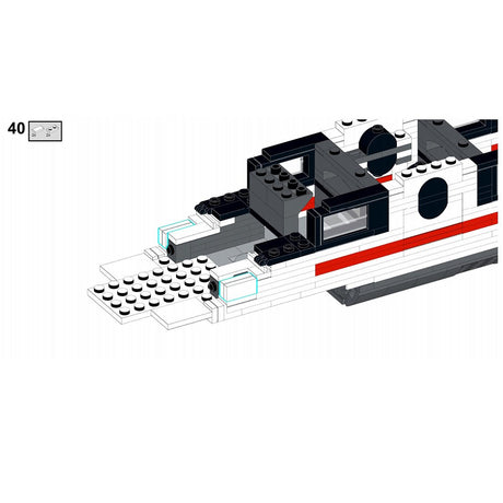 MOC - 136043 DB BR 406 "ICE 3 Steuer Wagen 1. Klasse" Klemmbausteine - LesDiy - Klemmbausteine