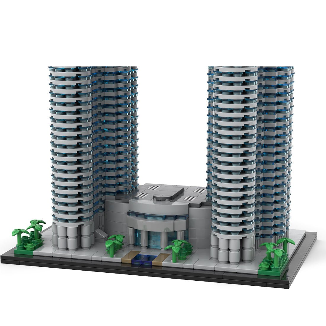 MOC - 136651 Petronas Towers im Maßstab 1:800 Klemmbausteine - LesDiy - Klemmbausteine