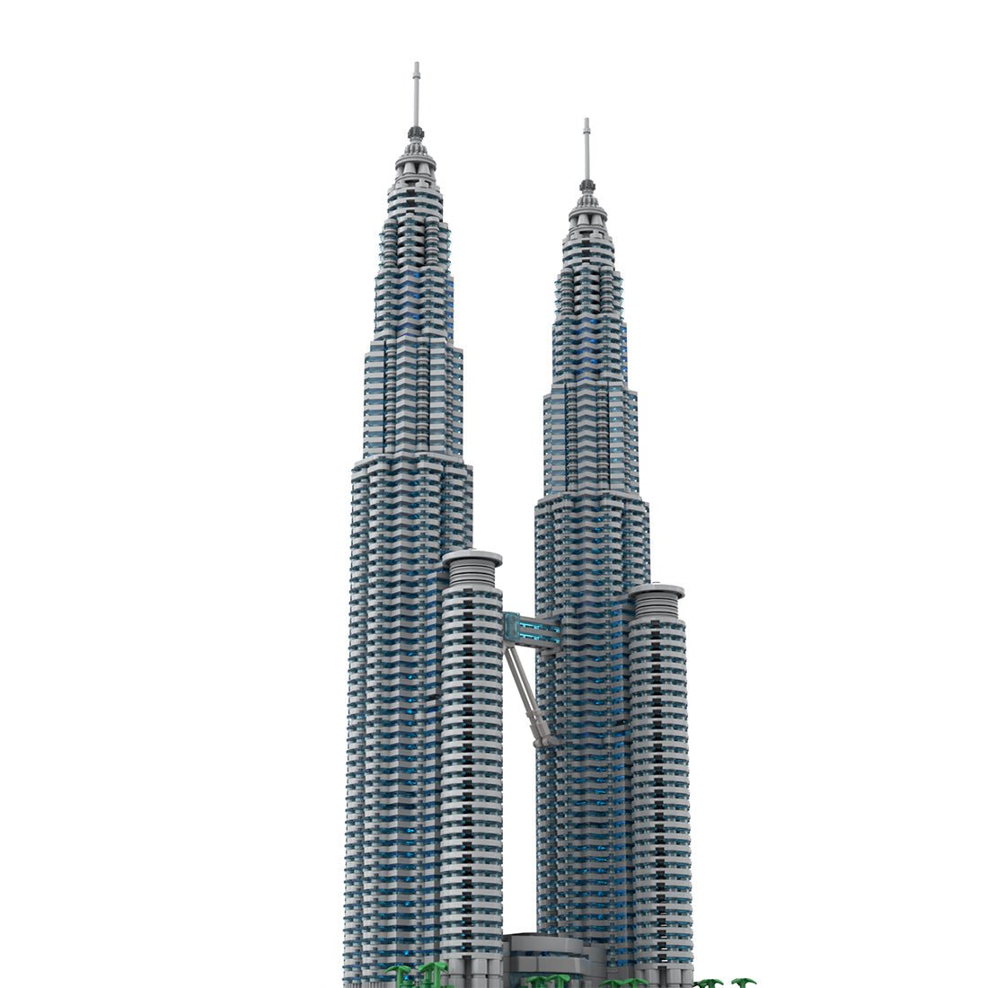 MOC - 136651 Petronas Towers im Maßstab 1:800 Klemmbausteine - LesDiy - Klemmbausteine