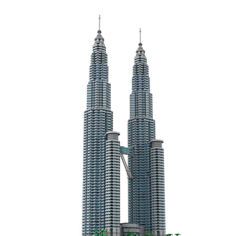 MOC - 136651 Petronas Towers im Maßstab 1:800 Klemmbausteine - LesDiy - Klemmbausteine