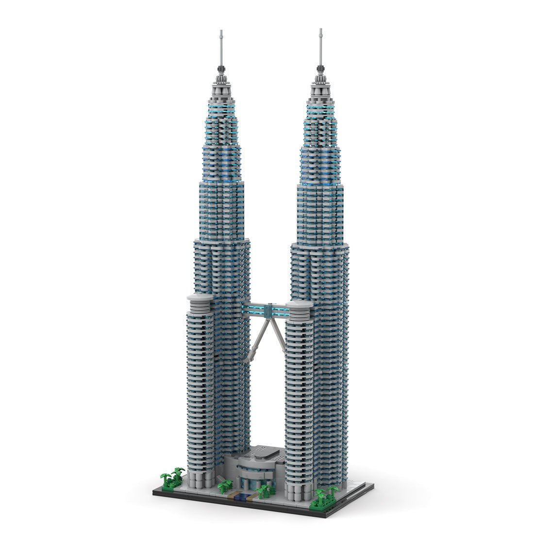 MOC - 136651 Petronas Towers im Maßstab 1:800 Klemmbausteine - LesDiy - Klemmbausteine