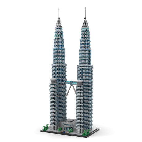MOC - 136651 Petronas Towers im Maßstab 1:800 Klemmbausteine - LesDiy - Klemmbausteine
