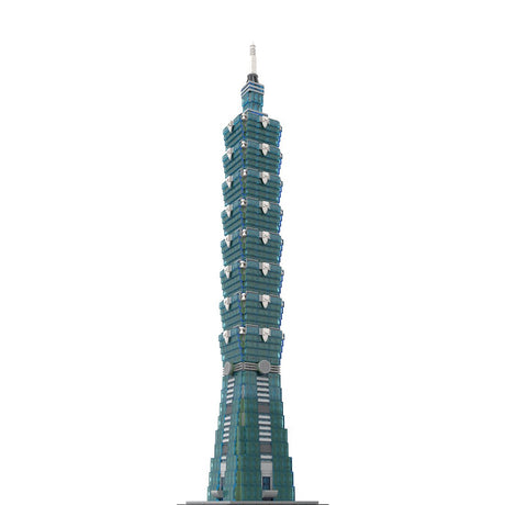 MOC - 136995 1:800 Scale Taipei 101 Klemmbausteine - LesDiy - Klemmbausteine