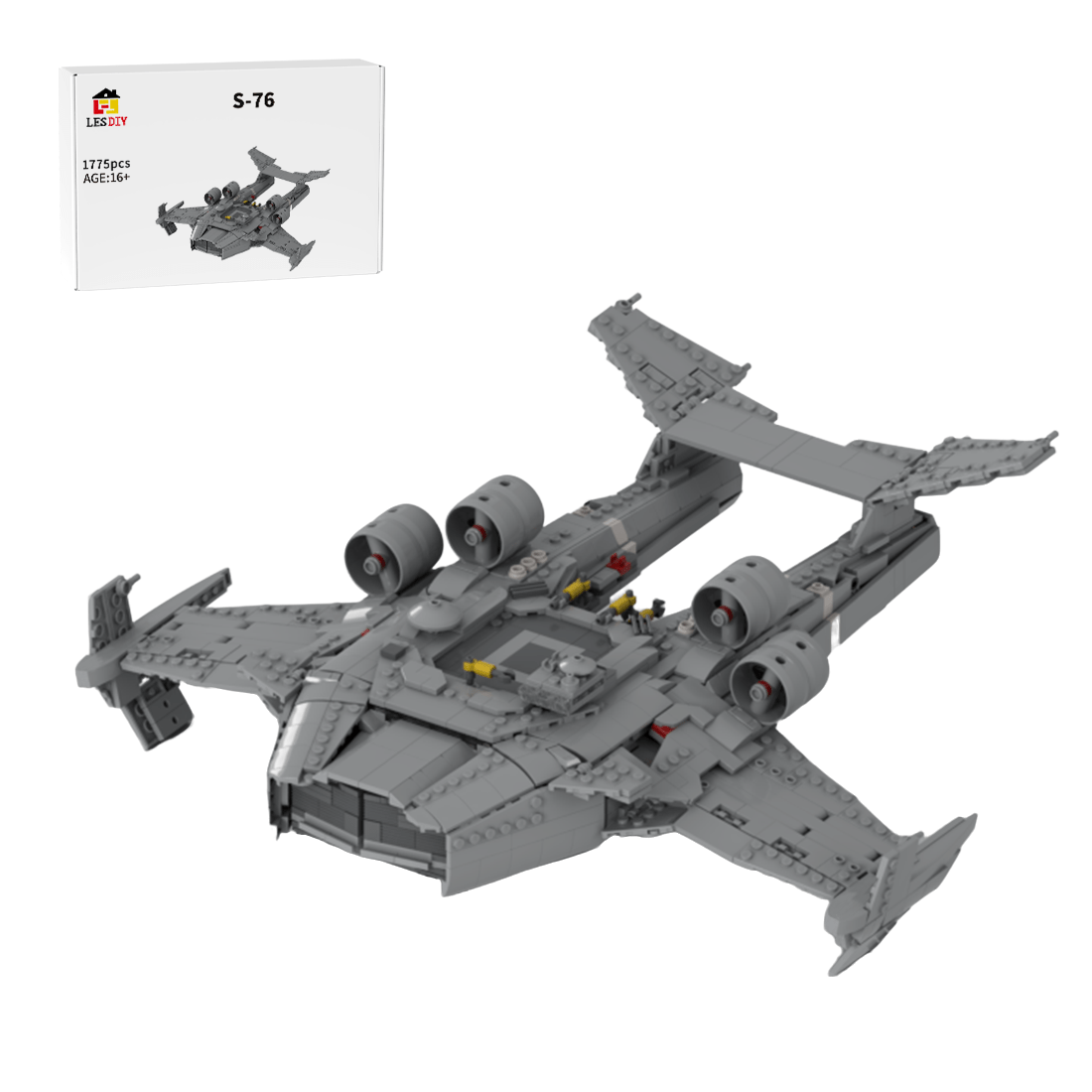 MOC - 137392 Sci - Fi AVATAR 2 RDA S - 76 Seadragon Klemmbausteine - LesDiy - Klemmbausteine