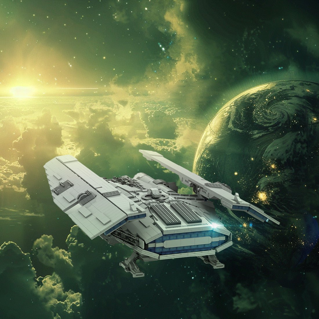 MOC - 137520 FONDOR HAULCRAFT UCS Klemmbausteine - LesDiy - Klemmbausteine