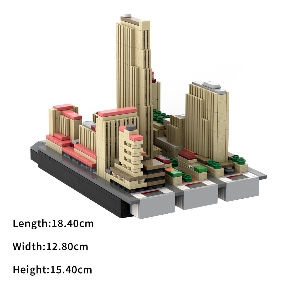 MOC - 138111 1/2000 Scale Rockefeller Center - NYC Klemmbausteine - LesDiy - Klemmbausteine