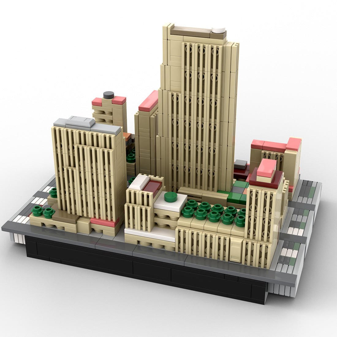 MOC - 138111 1/2000 Scale Rockefeller Center - NYC Klemmbausteine - LesDiy - Klemmbausteine