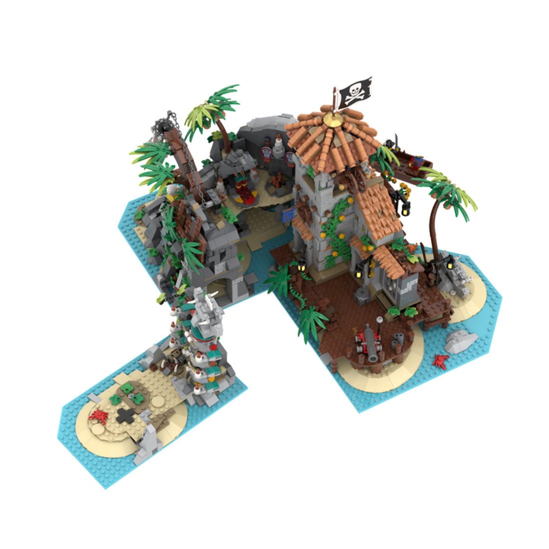 MOC - 138516 Treasure Island - Pirates of Barracuda Bay Klemmbausteine - LesDiy - Klemmbausteine
