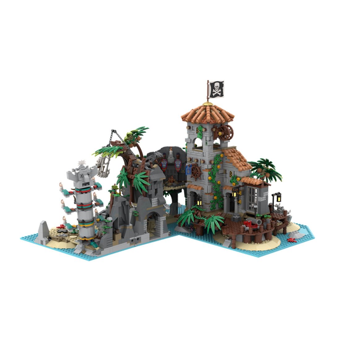 MOC - 138516 Treasure Island - Pirates of Barracuda Bay Klemmbausteine - LesDiy - Klemmbausteine