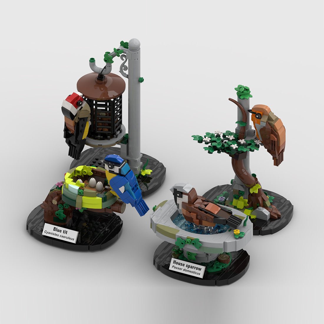 MOC - 138570 Garden Birds of Britain Klemmbausteine - LesDiy - Klemmbausteine