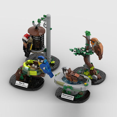 MOC - 138570 Garden Birds of Britain Klemmbausteine - LesDiy - Klemmbausteine