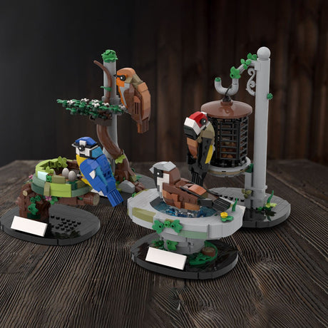 MOC - 138570 Garden Birds of Britain Klemmbausteine - LesDiy - Klemmbausteine