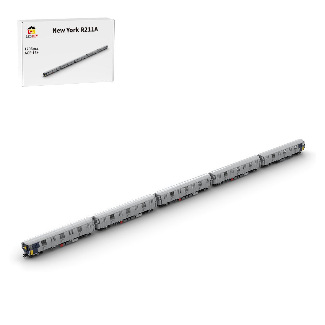MOC - 139417 NYC Subway R211A Klemmbausteine - LesDiy - Klemmbausteine