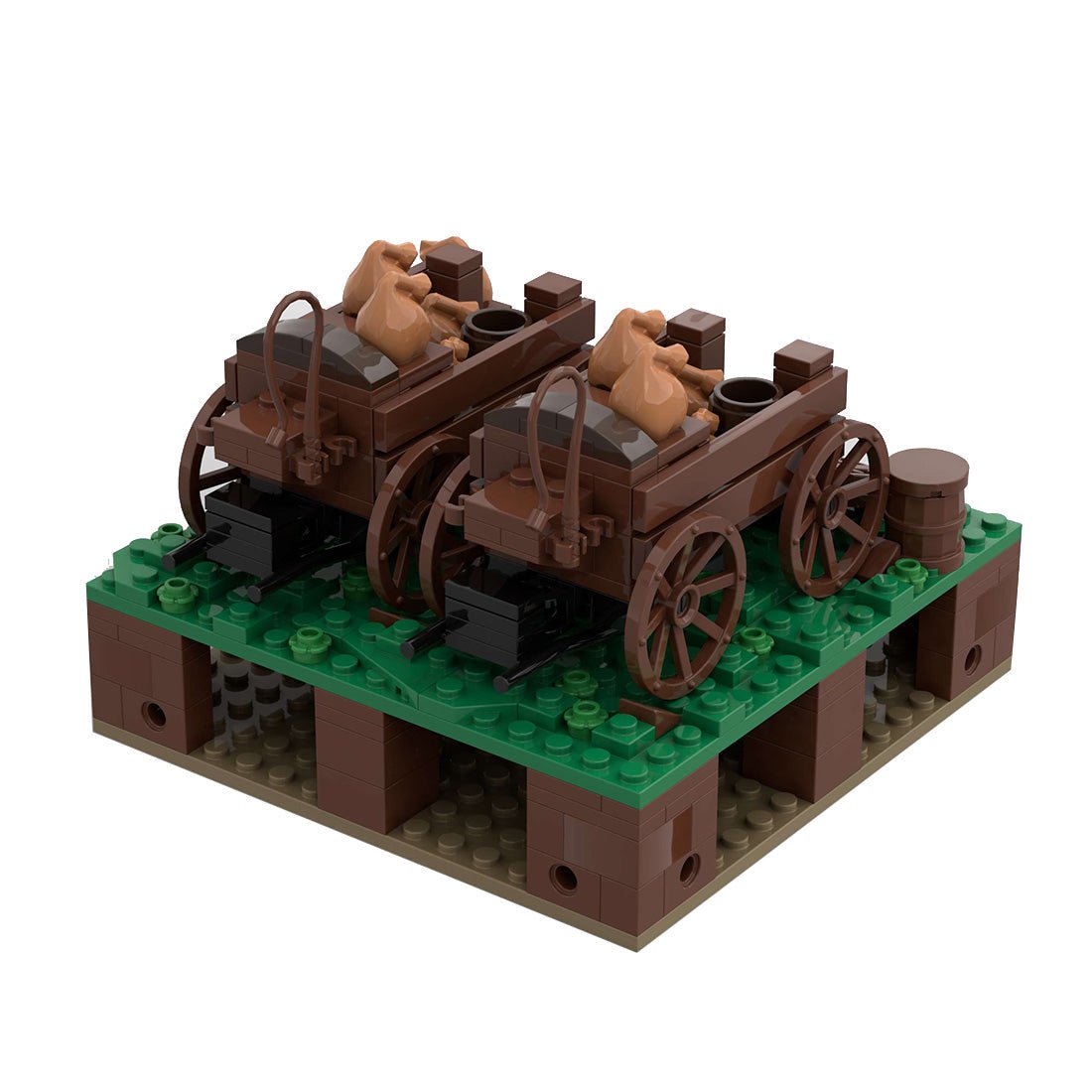 MOC - 139859 Roman Field Camp Transport Carts Klemmbausteine - LesDiy - Klemmbausteine