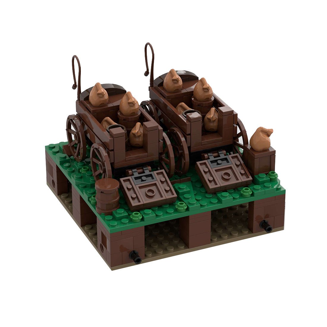 MOC - 139859 Roman Field Camp Transport Carts Klemmbausteine - LesDiy - Klemmbausteine