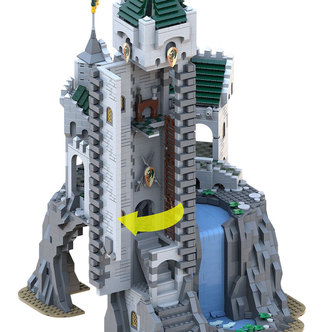 MOC - 141197 High Falls Escape Klemmbausteine - LesDiy - Klemmbausteine