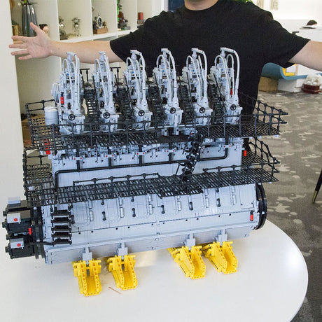 MOC - 141278 2 - Stroke Marine Diesel Engine Klemmbausteine - LesDiy - Klemmbausteine