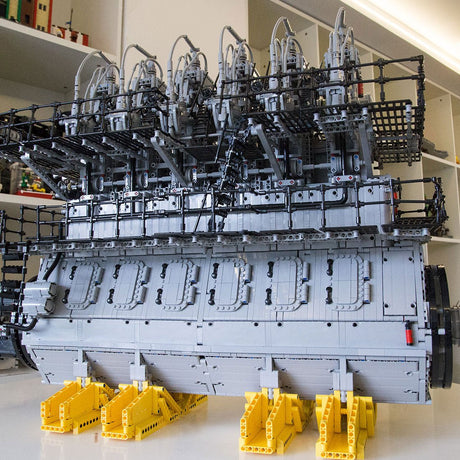MOC - 141278 2 - Stroke Marine Diesel Engine Klemmbausteine - LesDiy - Klemmbausteine