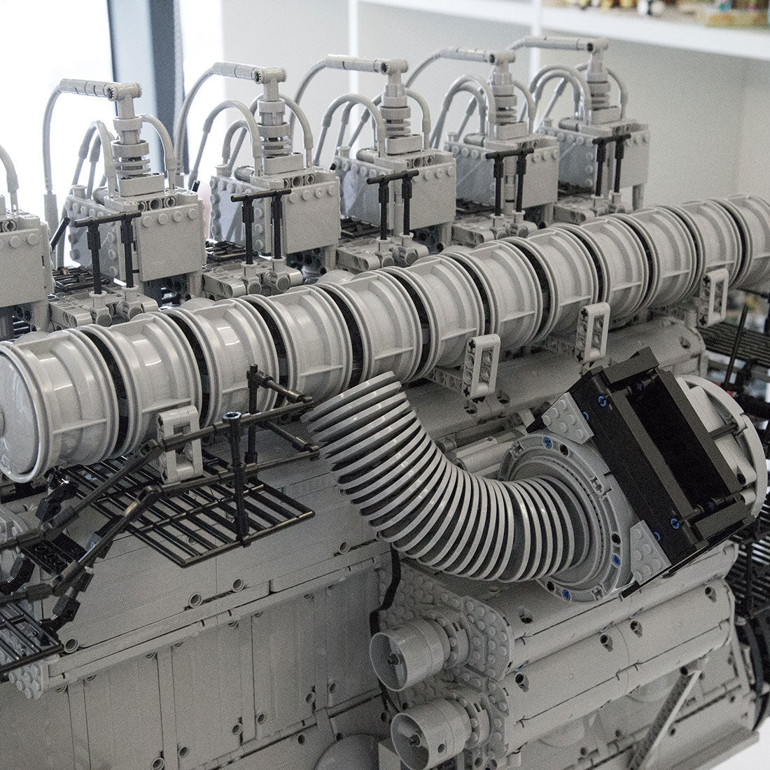 MOC - 141278 2 - Stroke Marine Diesel Engine Klemmbausteine - LesDiy - Klemmbausteine