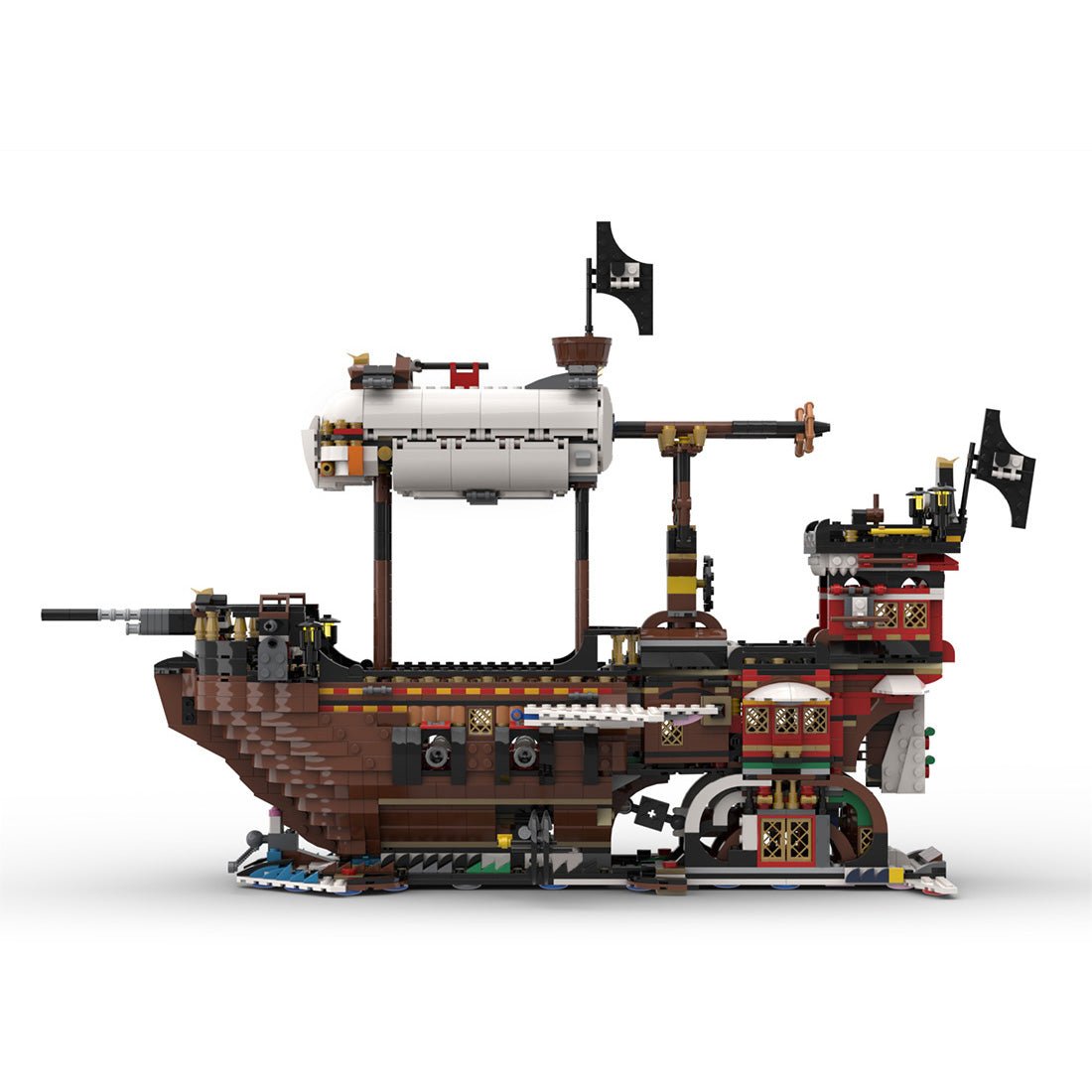 MOC - 141840 Pirates Great Airship Klemmbausteine - LesDiy - Klemmbausteine