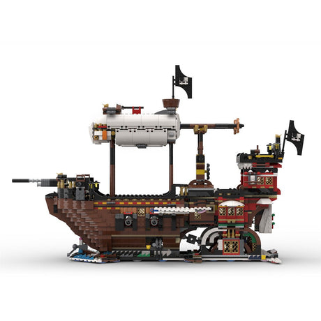 MOC - 141840 Pirates Great Airship Klemmbausteine - LesDiy - Klemmbausteine