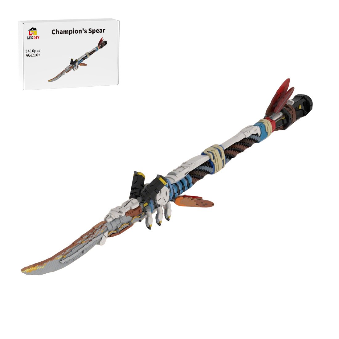 MOC - 142400 Horizon Forbidden West 1:1 scale Champion's Spear Klemmbausteine - LesDiy - Klemmbausteine