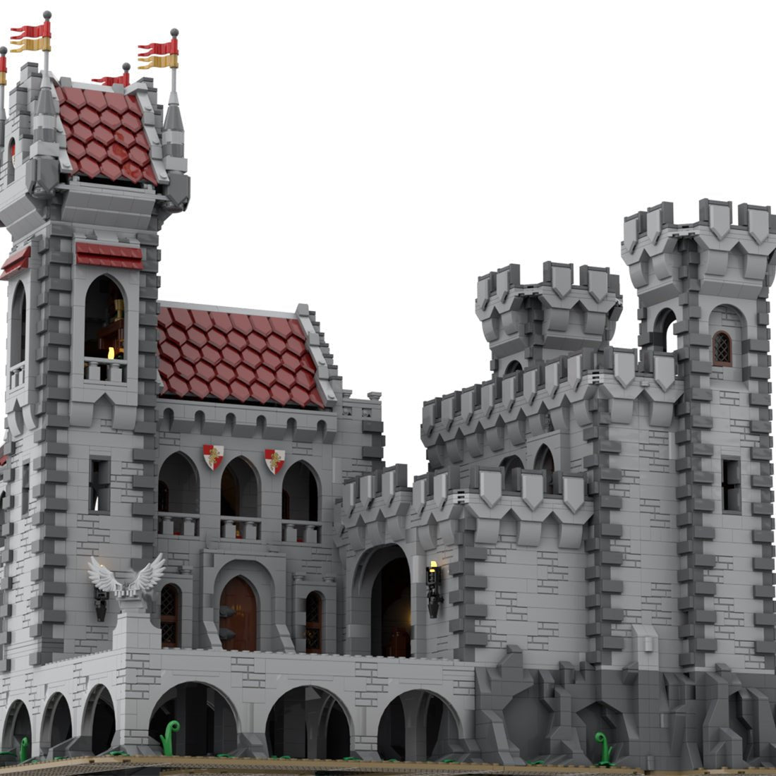 MOC - 143001 Red Lions Castle II Klemmbausteine - LesDiy - Klemmbausteine