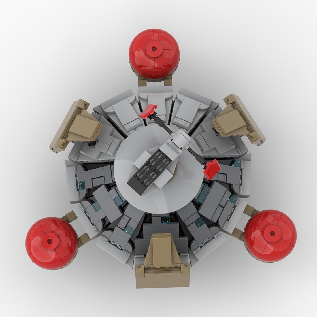 MOC - 144111 Terran Science Vessel Klemmbausteine - LesDiy - Klemmbausteine